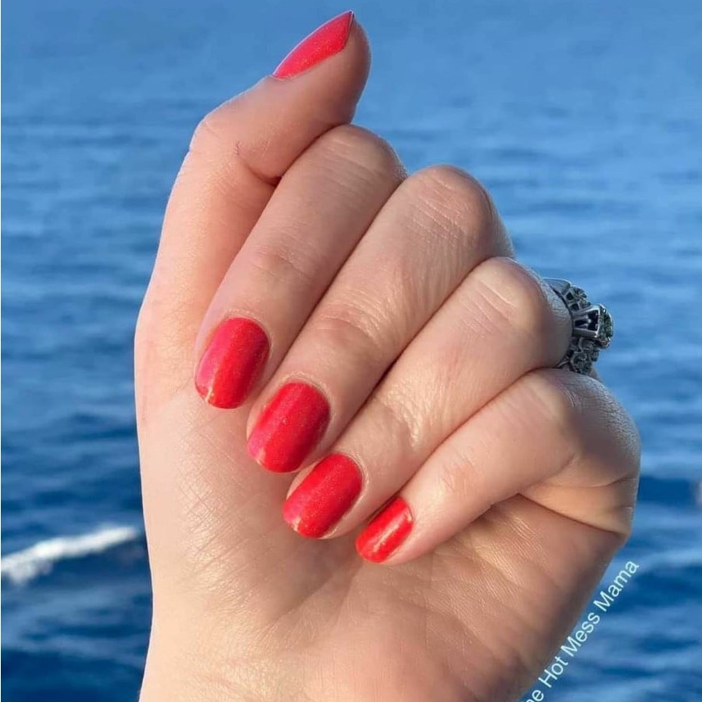 *Retired, HTF* Color Street: Coral Coast | Orange Gold Glitter Summer Beach - Picture 10 of 12